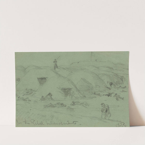 In the Rebel intrenchments by Alfred Rudolph Waud