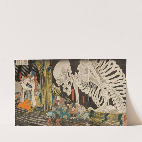 In the Ruined Palace at Sōma, Masakado’s Daughter Takiyasha Uses Sorcery to Gather Allies (circa 1844) by Utagawa Kuniyoshi