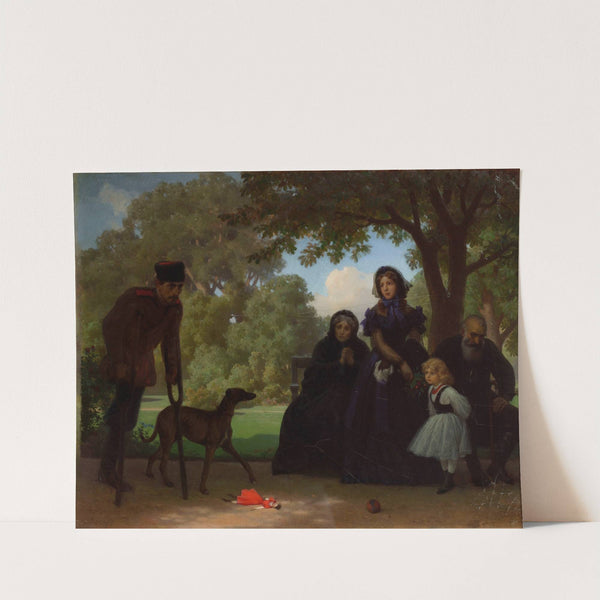 In the Saxon Garden by Artur Grottger