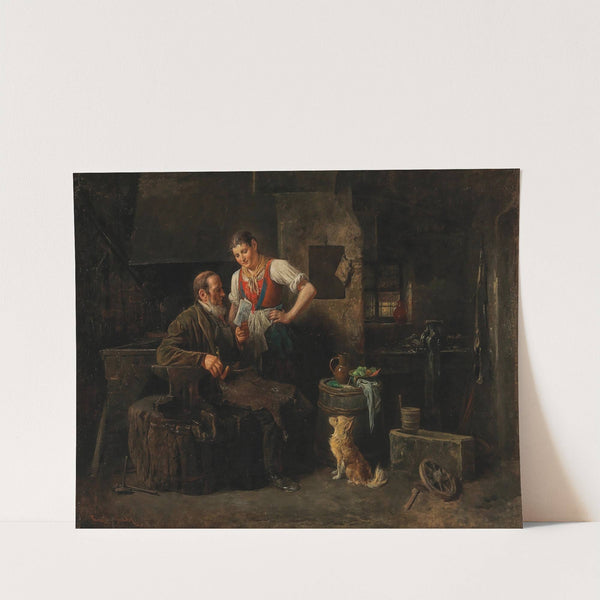 In The Smithy by Friedrich Friedländer