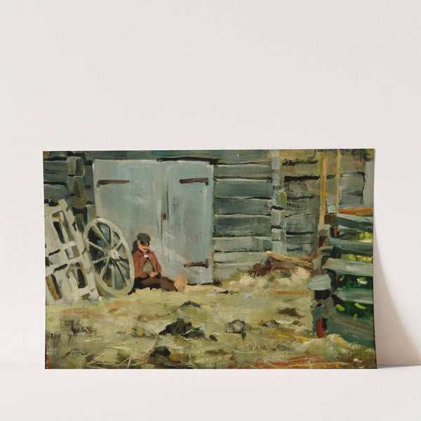 In The Sunshine (1884) by Akseli Gallen-Kallela