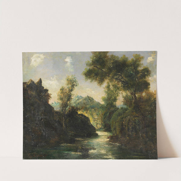 In the Swiss Alps (1875) by Gustave Courbet