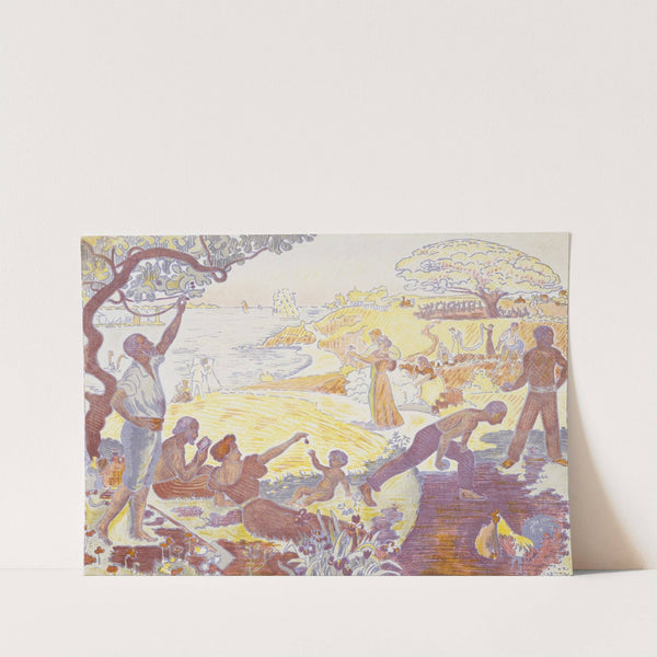 In the Time of Harmony; The Joy of Life-Sunday by the Sea by Paul Signac