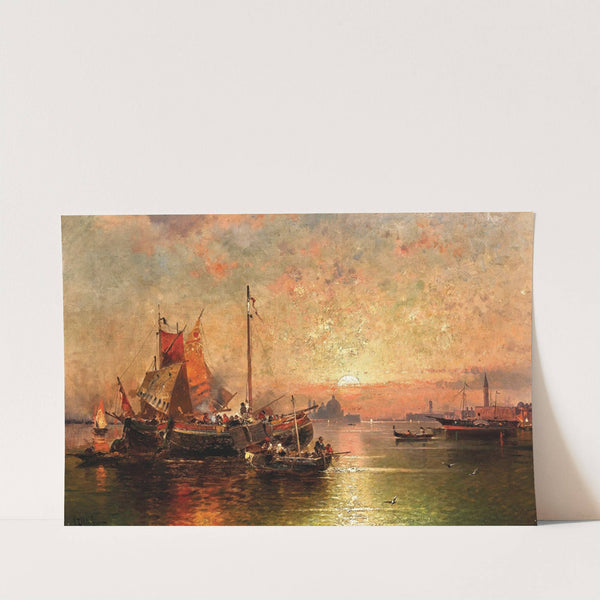 In the Venetian Lagoon by Franz Richard Unterberger