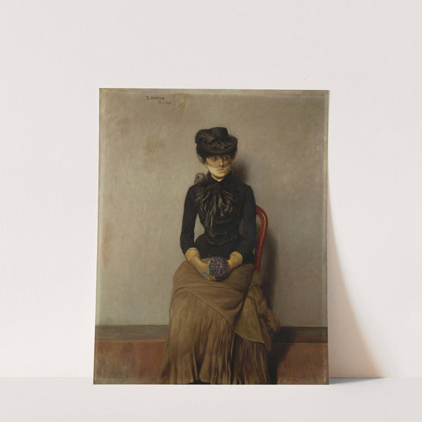 In the waiting room, Paris by Theodor Kittelsen