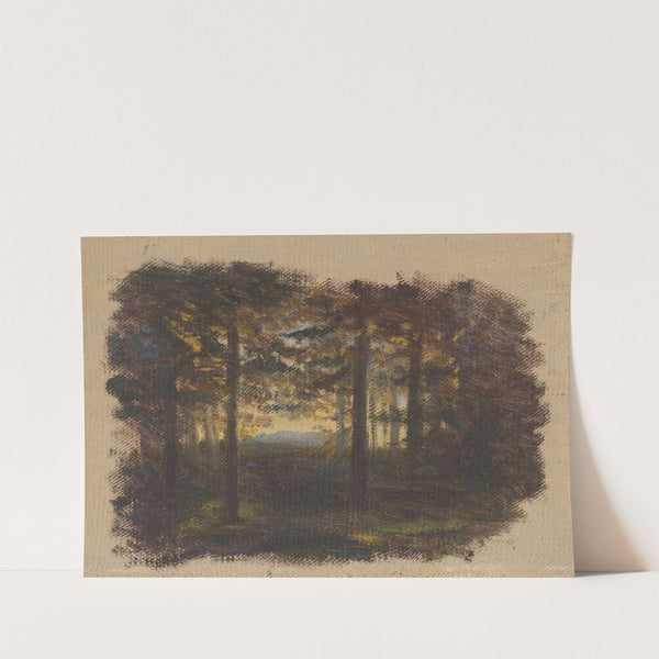 In the Woods before Sunset (1860) by Jan Nowopacký