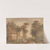 In the yard of a farmhouse by Edmund Dorrell