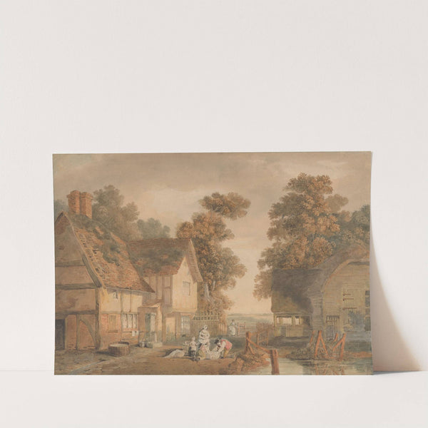 In the yard of a farmhouse by Edmund Dorrell