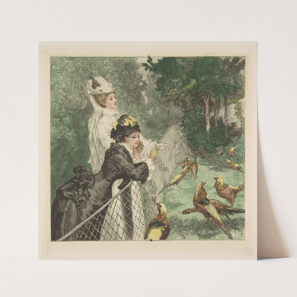 In the Zoological Garden (ca. 1873) by Félix Bracquemond