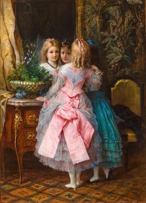 In their fanciest dresses