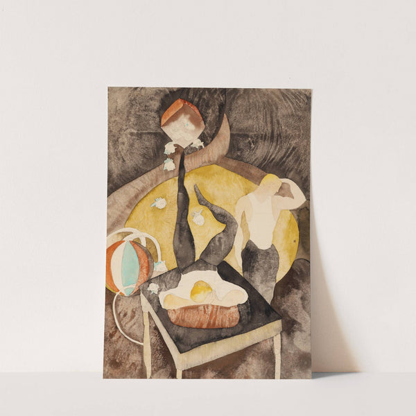 In Vaudeville Two Acrobat-Jugglers (1916) by Charles Demuth