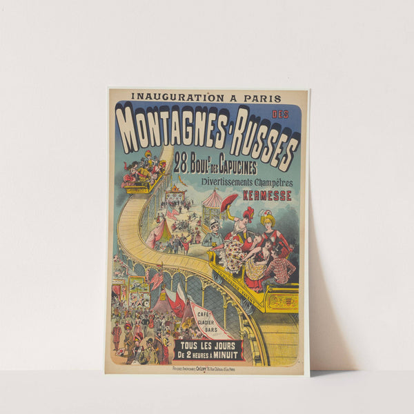 Inauguration à Paris des Montagnes-Russes, 28 boulevard des Capucines (1888) by Imp. Charles Lévy