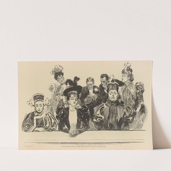 Inauguration day in the diplomatic gallery, Washington (1893-1900) by Charles Dana Gibson