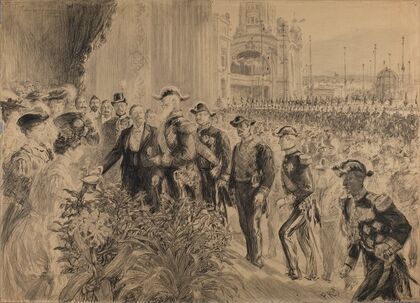 Inauguration de L’Exposition Internationale de Liege, en 1905