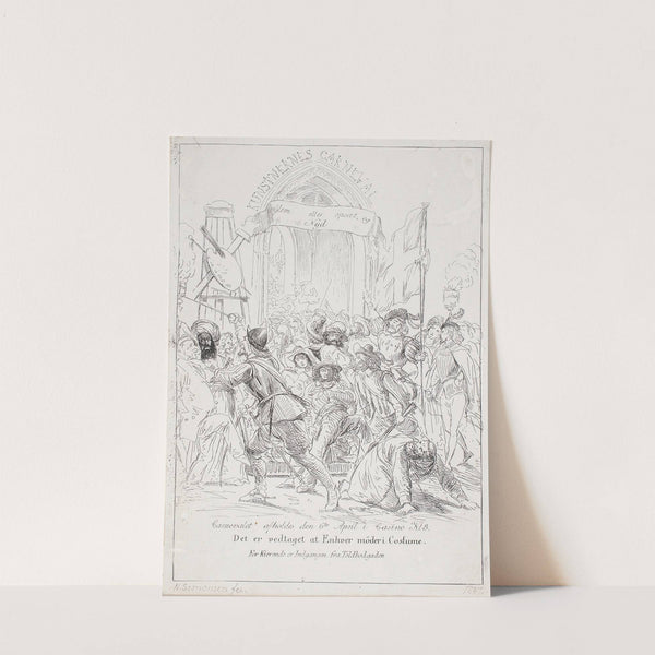 Indbydelse Kunstnernes Karneval by Niels Simonsen