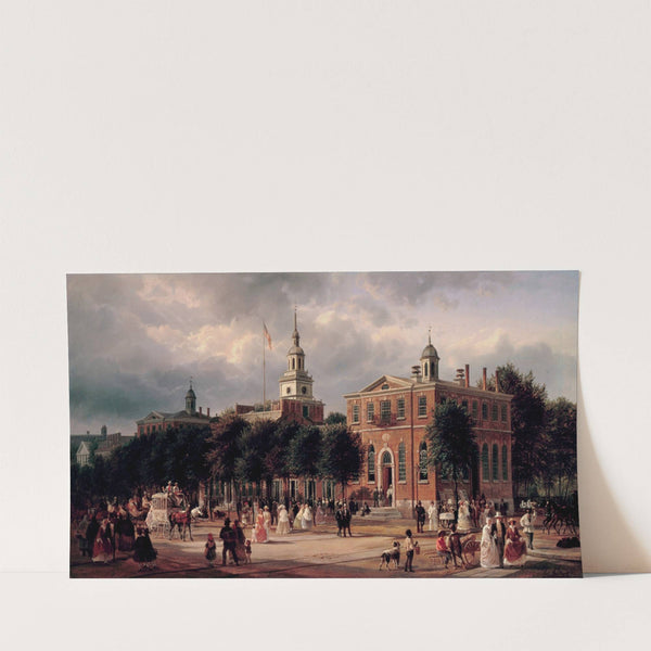 Independence Hall in Philadelphia by Ferdinand Richardt