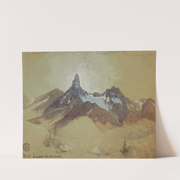 Index Peak, Clark's Fork, Wyoming by Thomas Moran