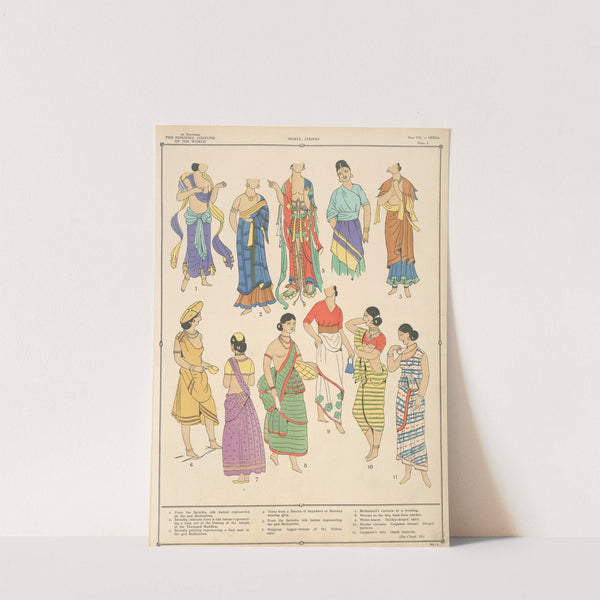 India - Skirts, stripes by Paul Louis de Giafferri
