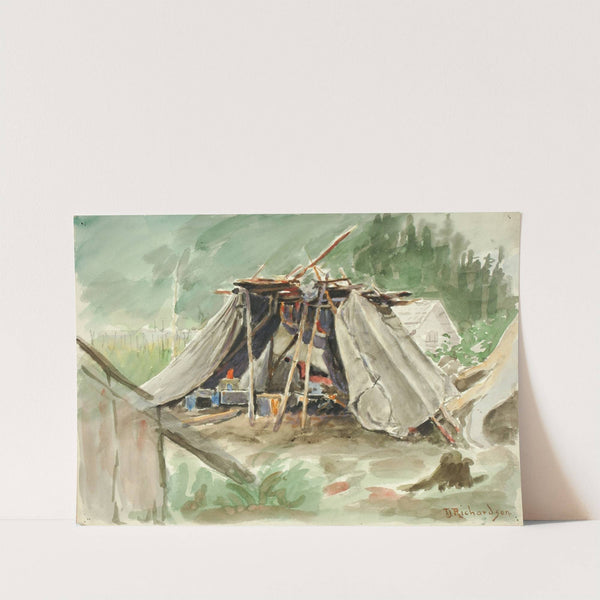 Indian Camp, Alaska by Theodore J. Richardson