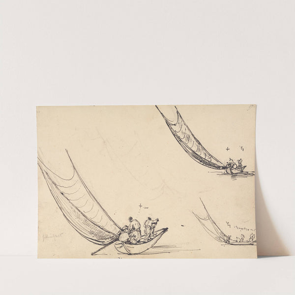 Indian Fishing Boats by George Chinnery