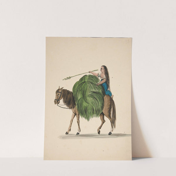 Indian Girl Returning from the Fields by Francisco Fierro