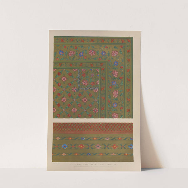 Indian kincob pattern – woven at Ahmedabad (1851 - 1853) by Matthew Digby Wyatt