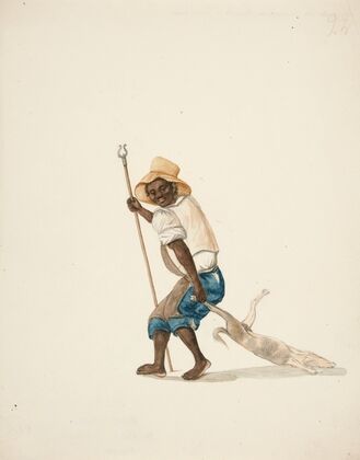 Indian Man Dragging Dead Dog