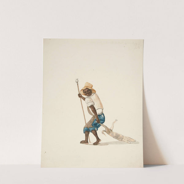 Indian Man Dragging Dead Dog by Francisco Fierro