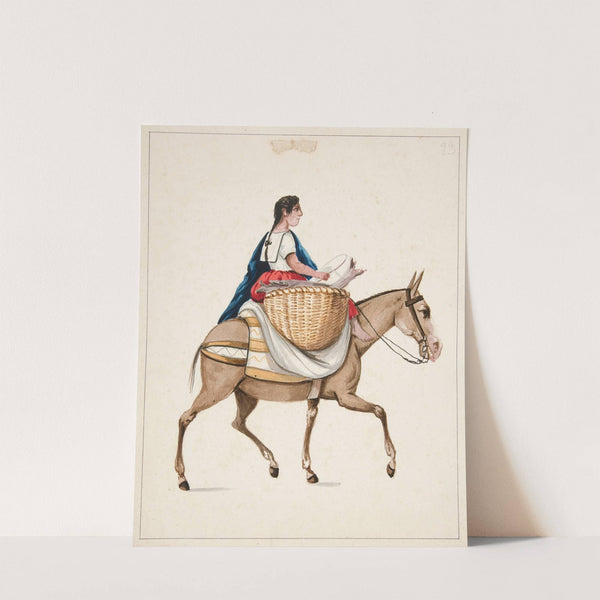 Indian Woman on Horseback by Francisco Fierro