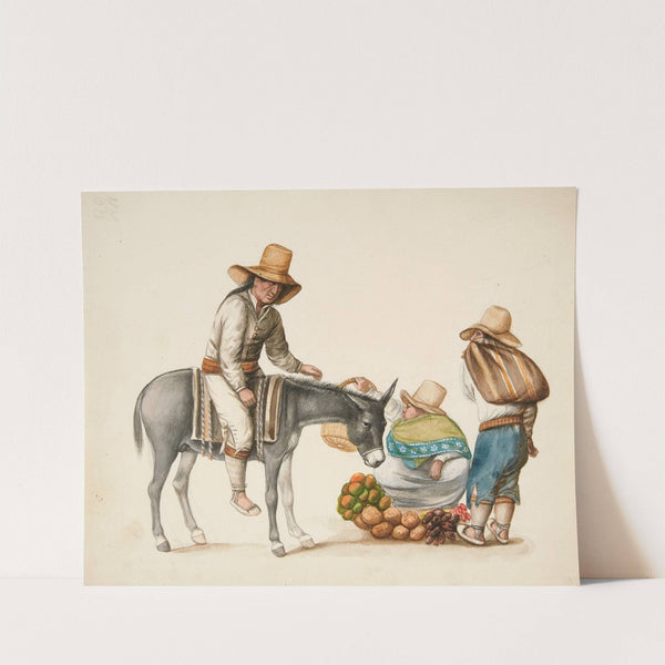 Indian Woman Selling Vegetables by Francisco Fierro