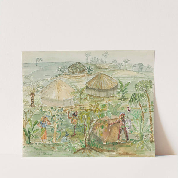 Indianlägret by Nils Dardel