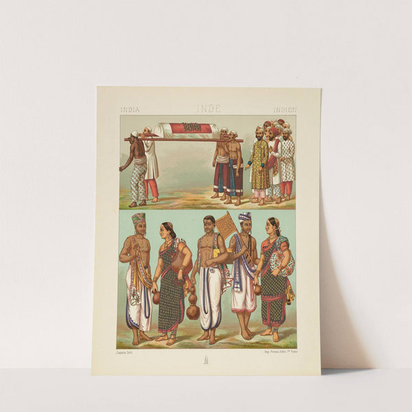 Indous et musulmans;les Brahmes et femmes (1876-1888) by Auguste Racinet