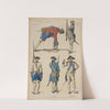 Infanterie Francaise, 2me moitie du XVIIIme siecle. Soldats. 1756. Officier au salut. 1765. Soldat. 1767. Capitaine. 1784. by Raphaël Jacquemin