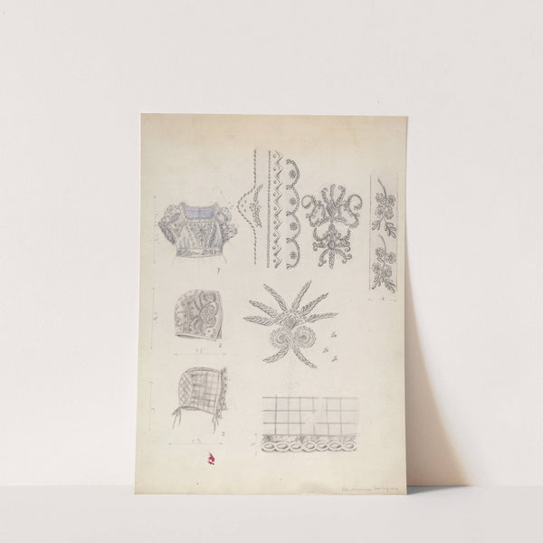 Infant's Dress Yoke and Mull Cup by Ella Josephine Sterling