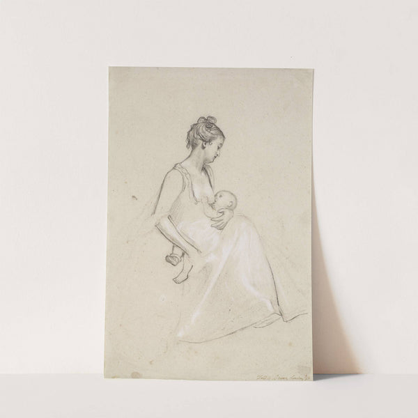 Infant’s Repast – Study of a Mother and Child by Ford Madox Brown