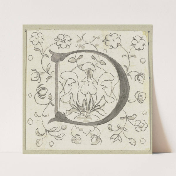 Initial D 3 (ca 1884) by Wilhelm Steinhausen