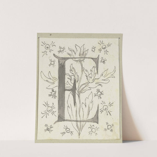 Initial E by Wilhelm Steinhausen