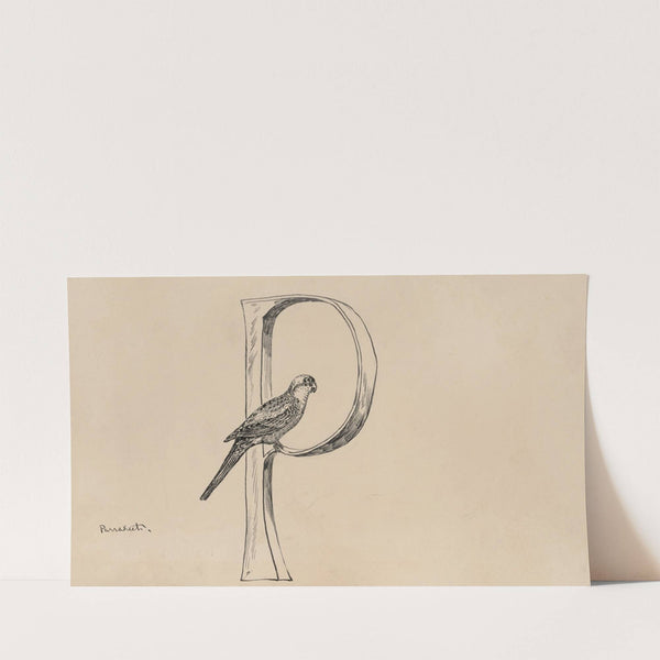 Initial P (1882-1886) by Milton J. Burns