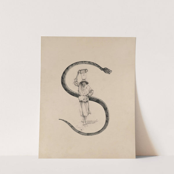 Initial S (1882-1886) by Milton J. Burns