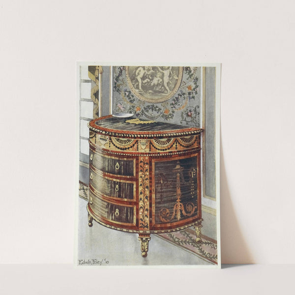 Inlaid satinwood commode by Edwin Foley