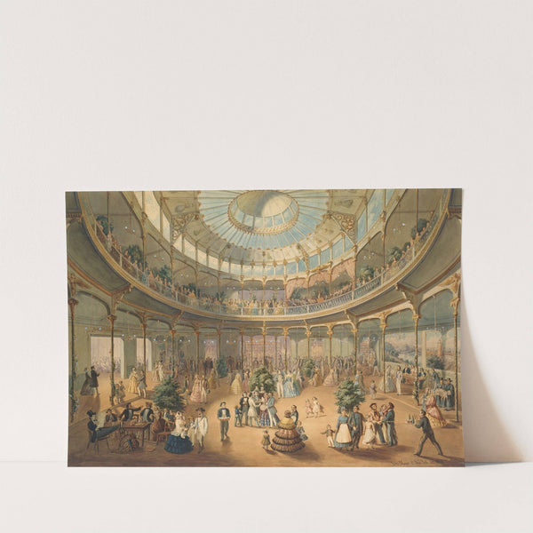Innere Ansicht des Deutschen Volks Winter Gartens. IInterior of the German Winter Garden. 45 Bowery, New York by Fritz Meyer