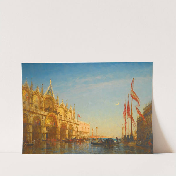 Inondations Sur La Place Saint Marc, Venise by Félix Ziem