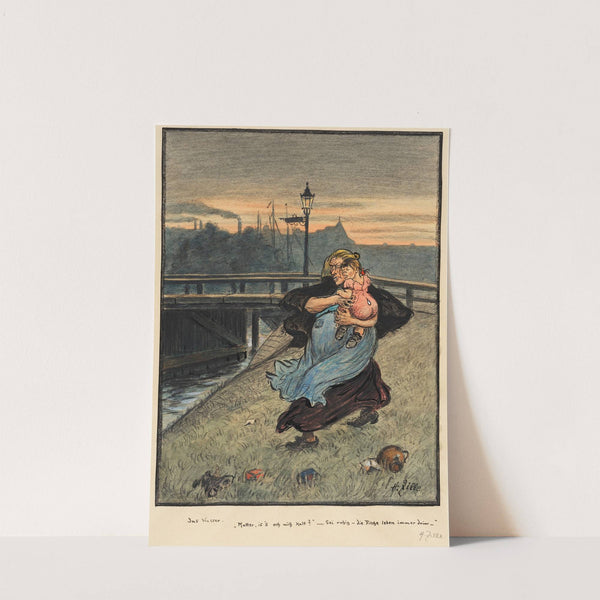 Ins Wasser by Heinrich Zille