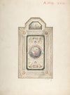 Inscribed drawing with monogram of Sang, of a ceiling design, July 1868