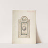 Inscribed drawing with monogram of Sang, of a ceiling design, July 1868 by Frederick Sang