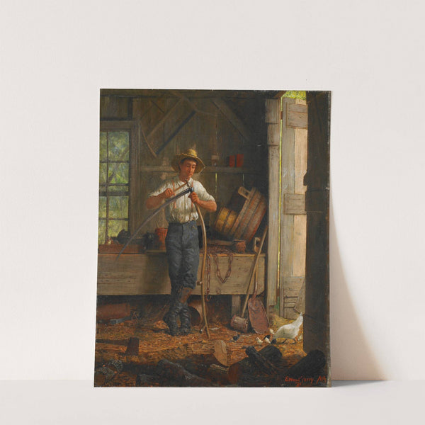 Inside a Barn by Enoch Wood Perry Jr.