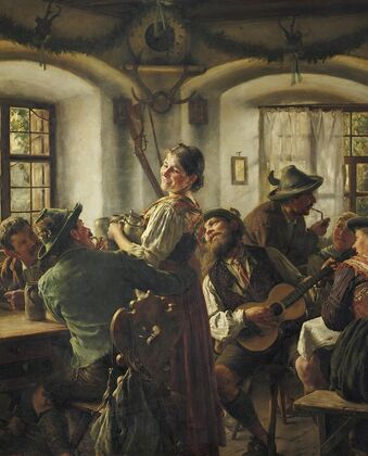 Inside a Bavarian Tavern