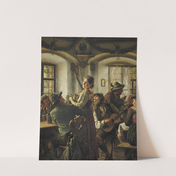 Inside a Bavarian Tavern (1891) by Emil Rau