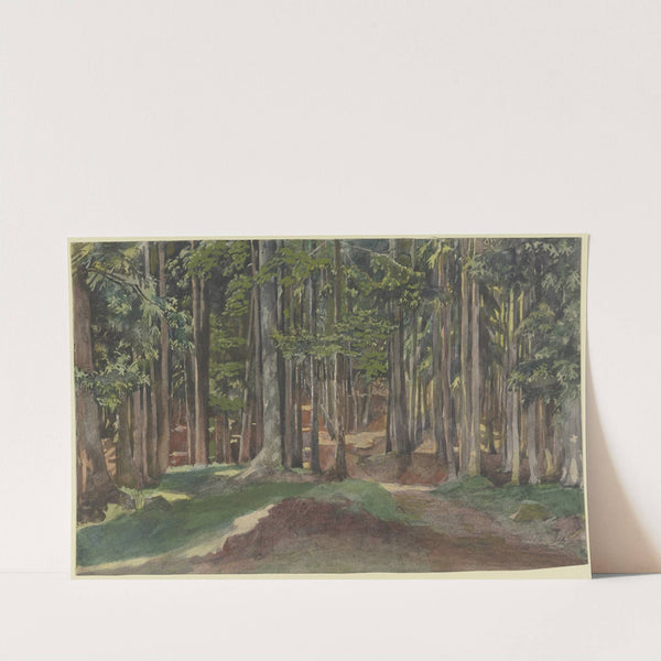 Inside a forest by Theodor Alt