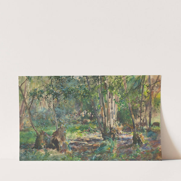 Inside a forest with roe deer (1893) by Julian Falat